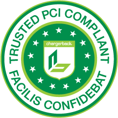Chargerback PCI compliance shield logo